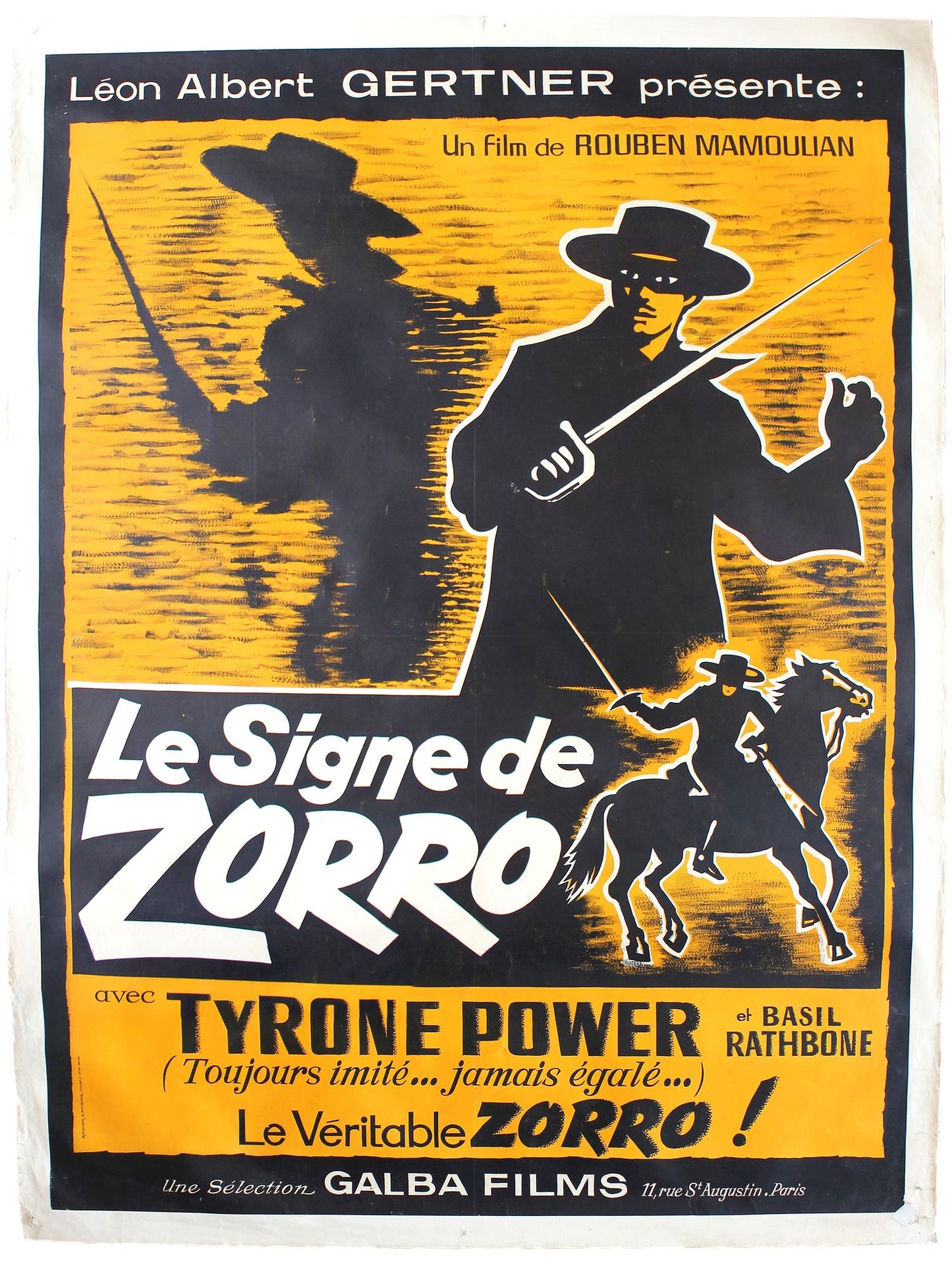 RICHIER LAUCHIER ETS - Le signe de Zorro, affiche de cinéma