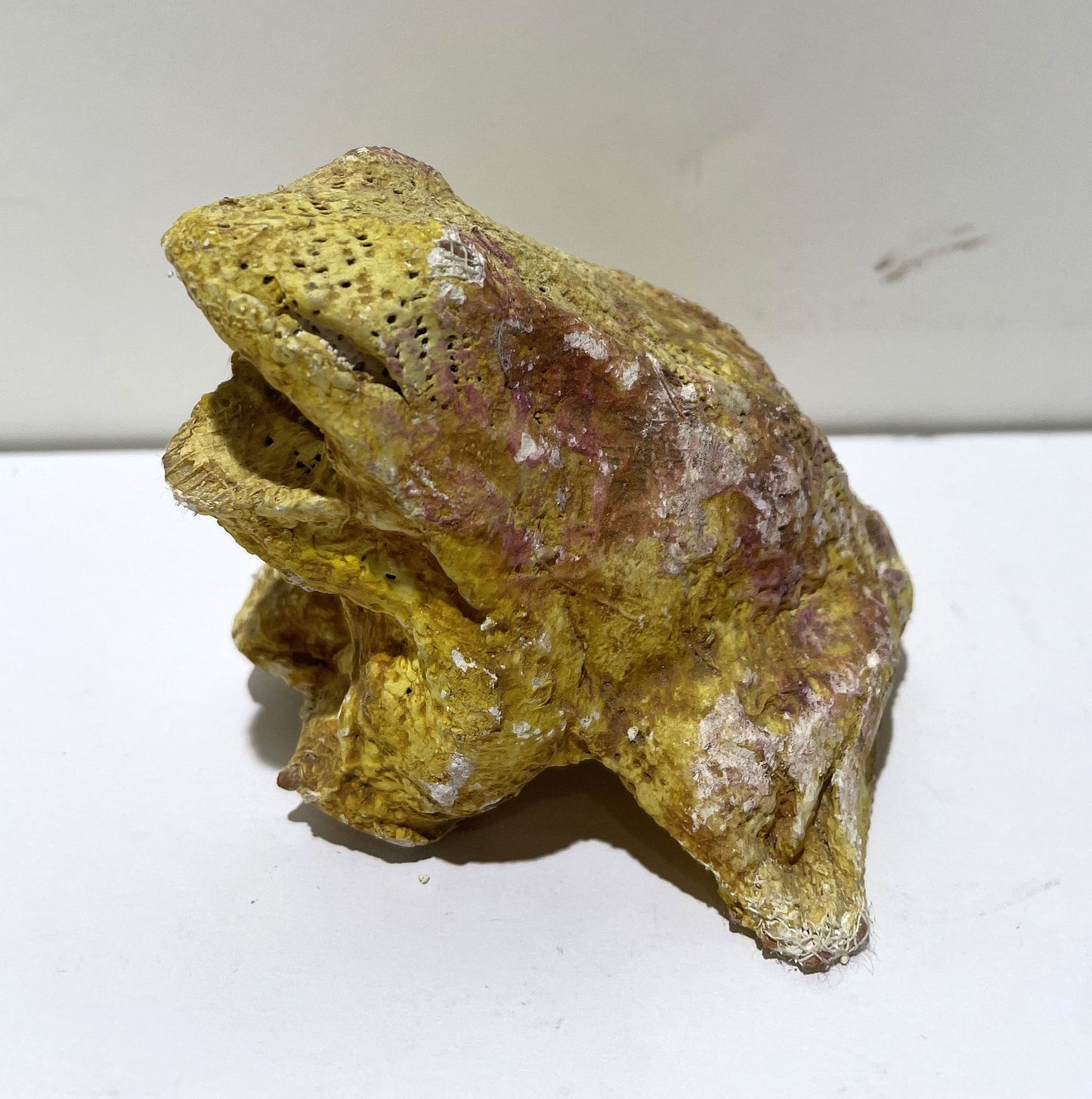 JABER El Mahjoub - La grenouille jaune - Sculpture Art Brut