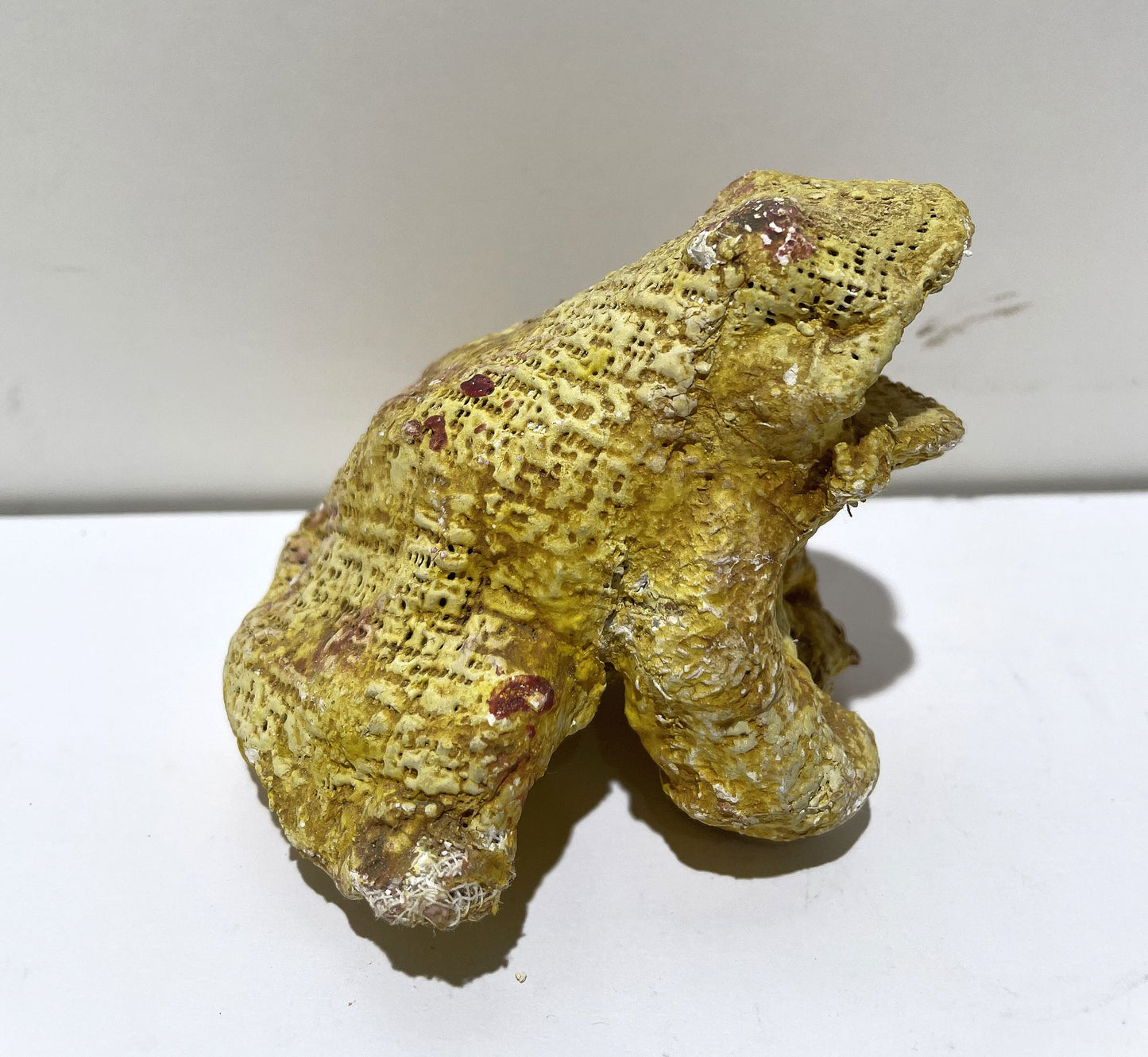 JABER El Mahjoub - La grenouille jaune - Sculpture Art Brut