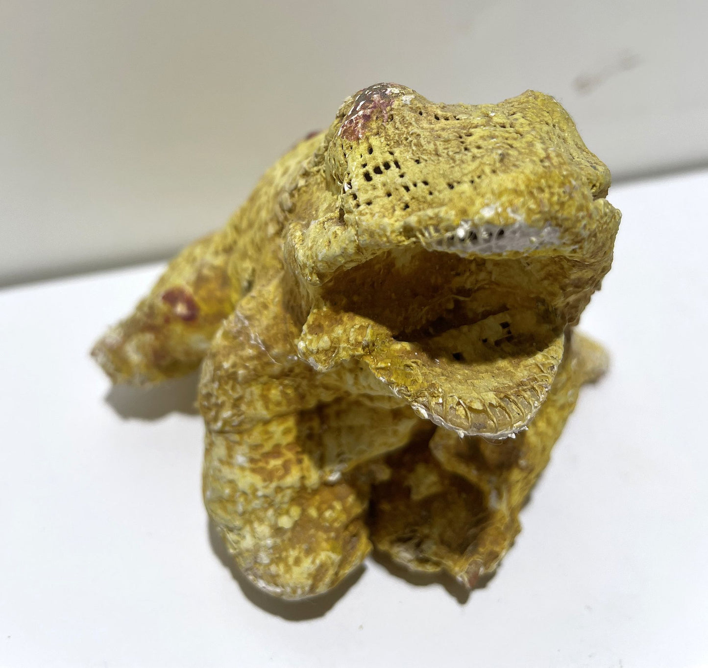 JABER El Mahjoub - La grenouille jaune - Sculpture Art Brut