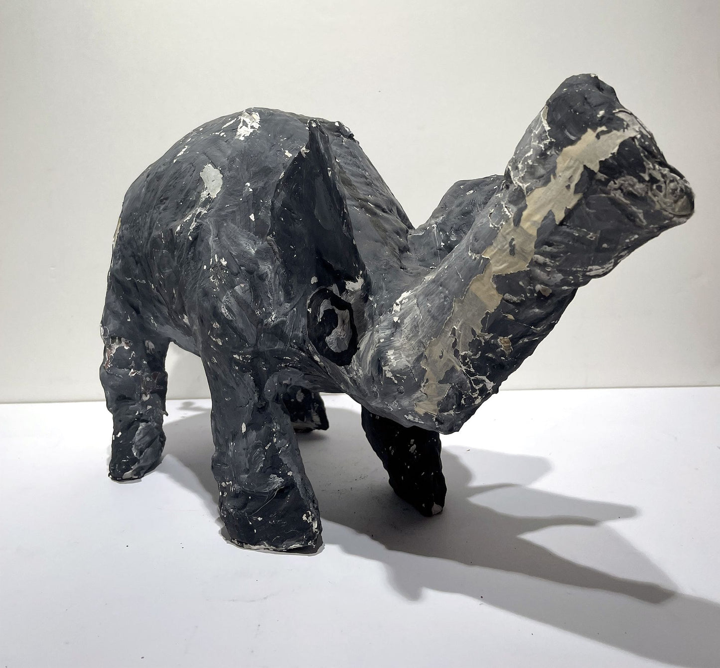 JABER El Mahjoub - L'éléphant - Sculpture Art Brut