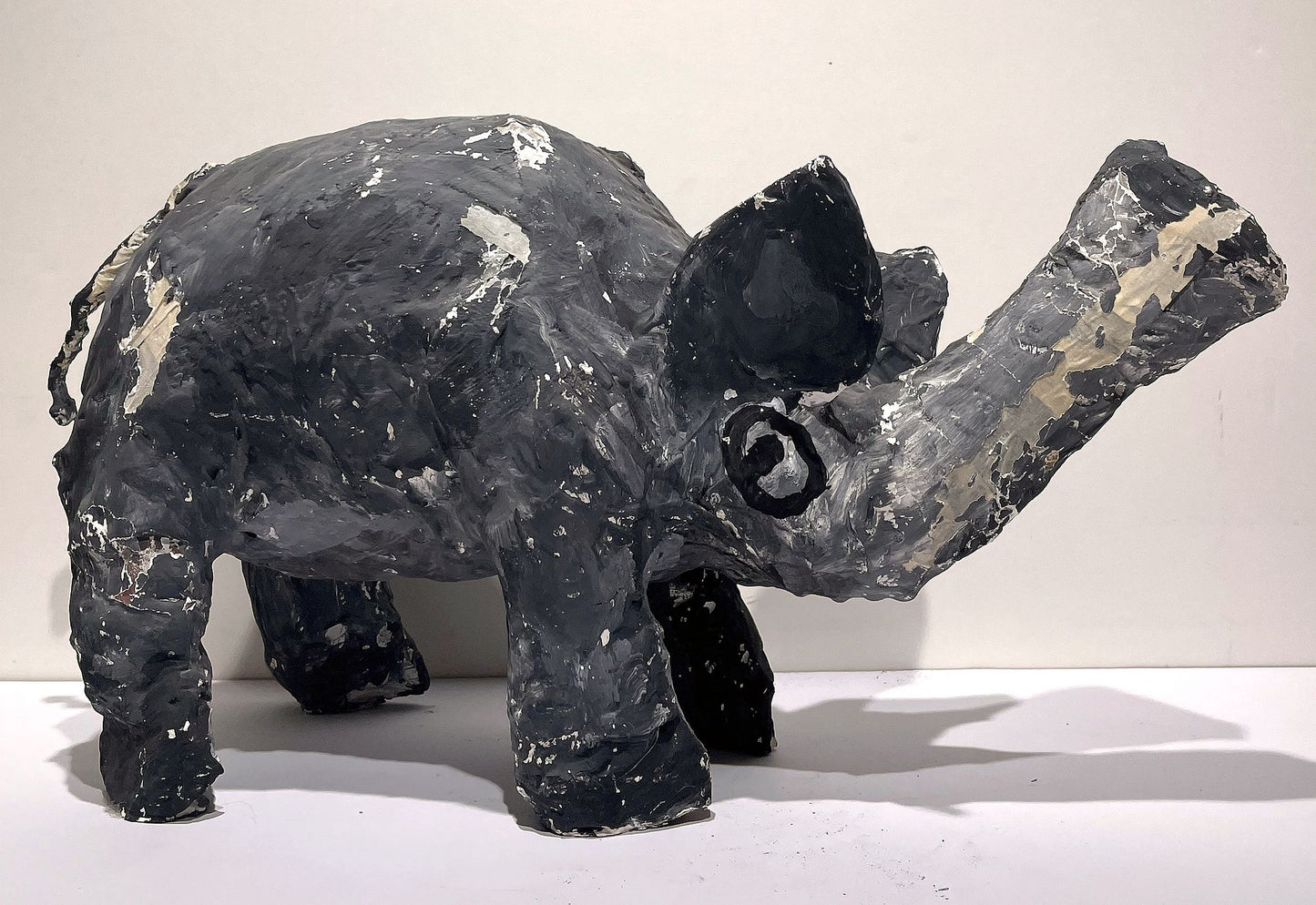 JABER El Mahjoub - L'éléphant - Sculpture Art Brut