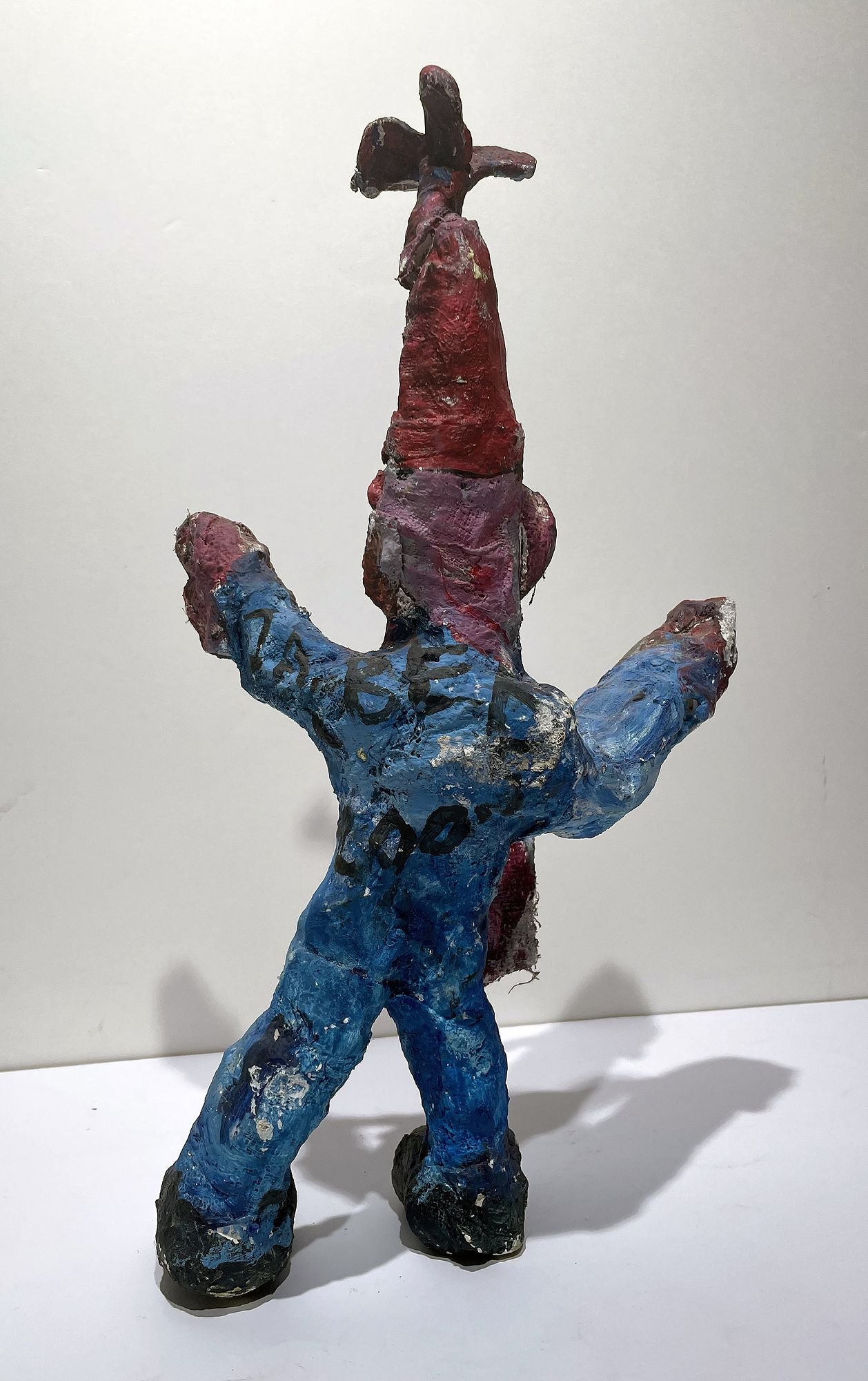 JABER El Mahjoub - Le pêcheur - Sculpture Art Brut