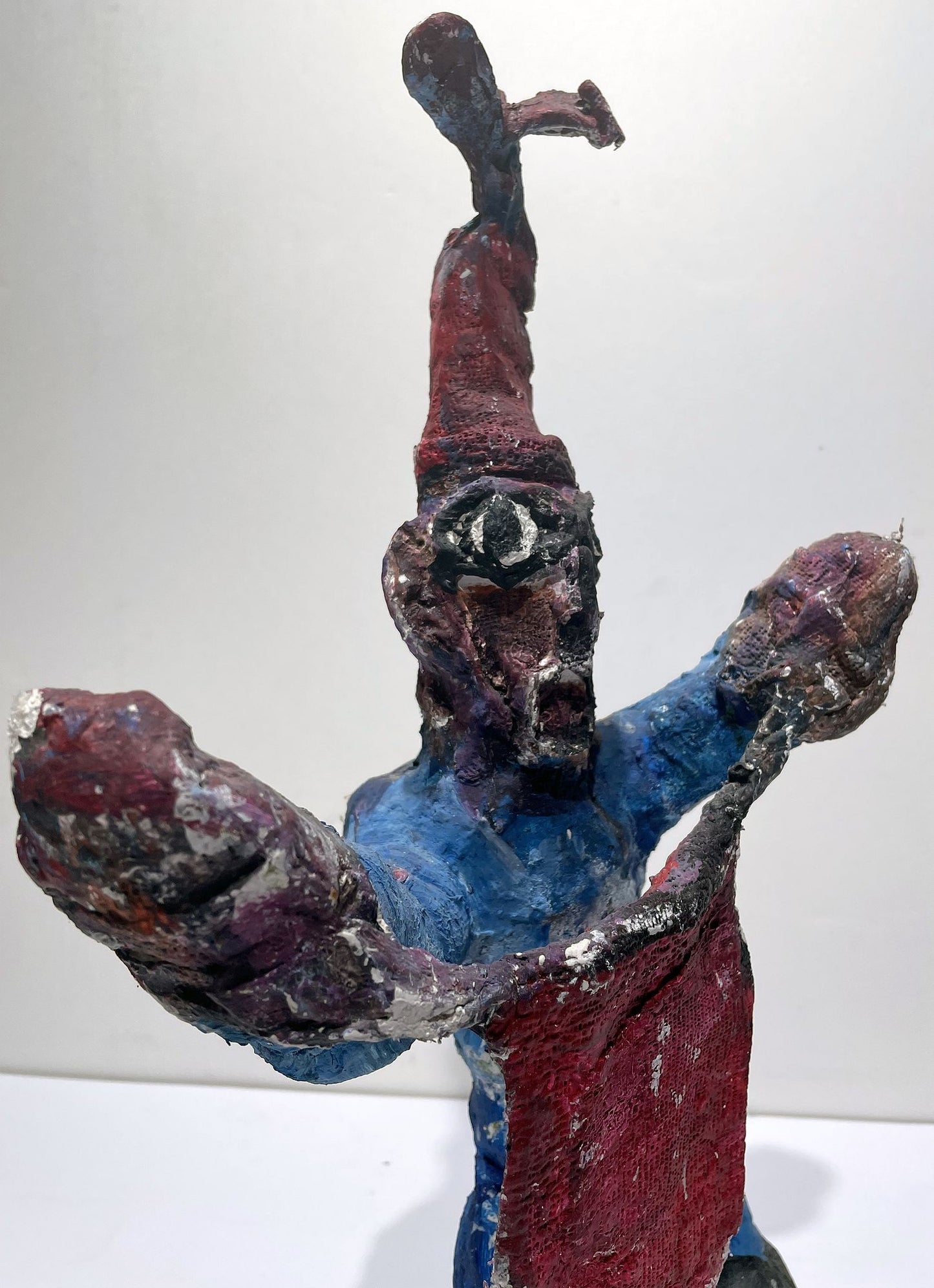 JABER El Mahjoub - Le pêcheur - Sculpture Art Brut