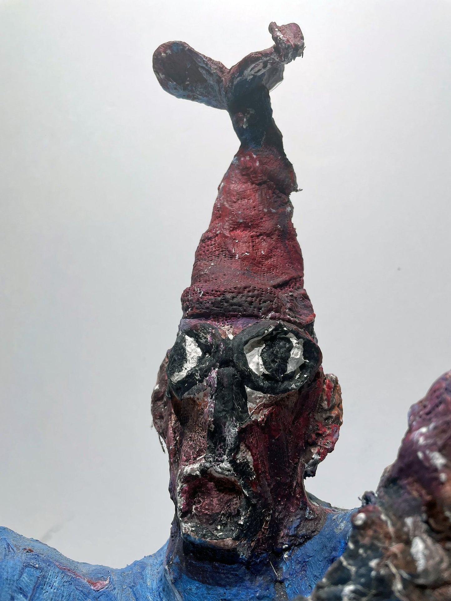 JABER El Mahjoub - Le pêcheur - Sculpture Art Brut