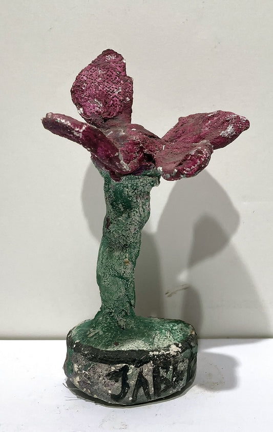 JABER El Mahjoub - Petite fleur 3 - Sculpture Art Brut