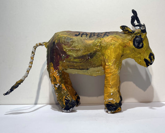 JABER El Mahjoub - Le taureau - Sculpture Art Brut