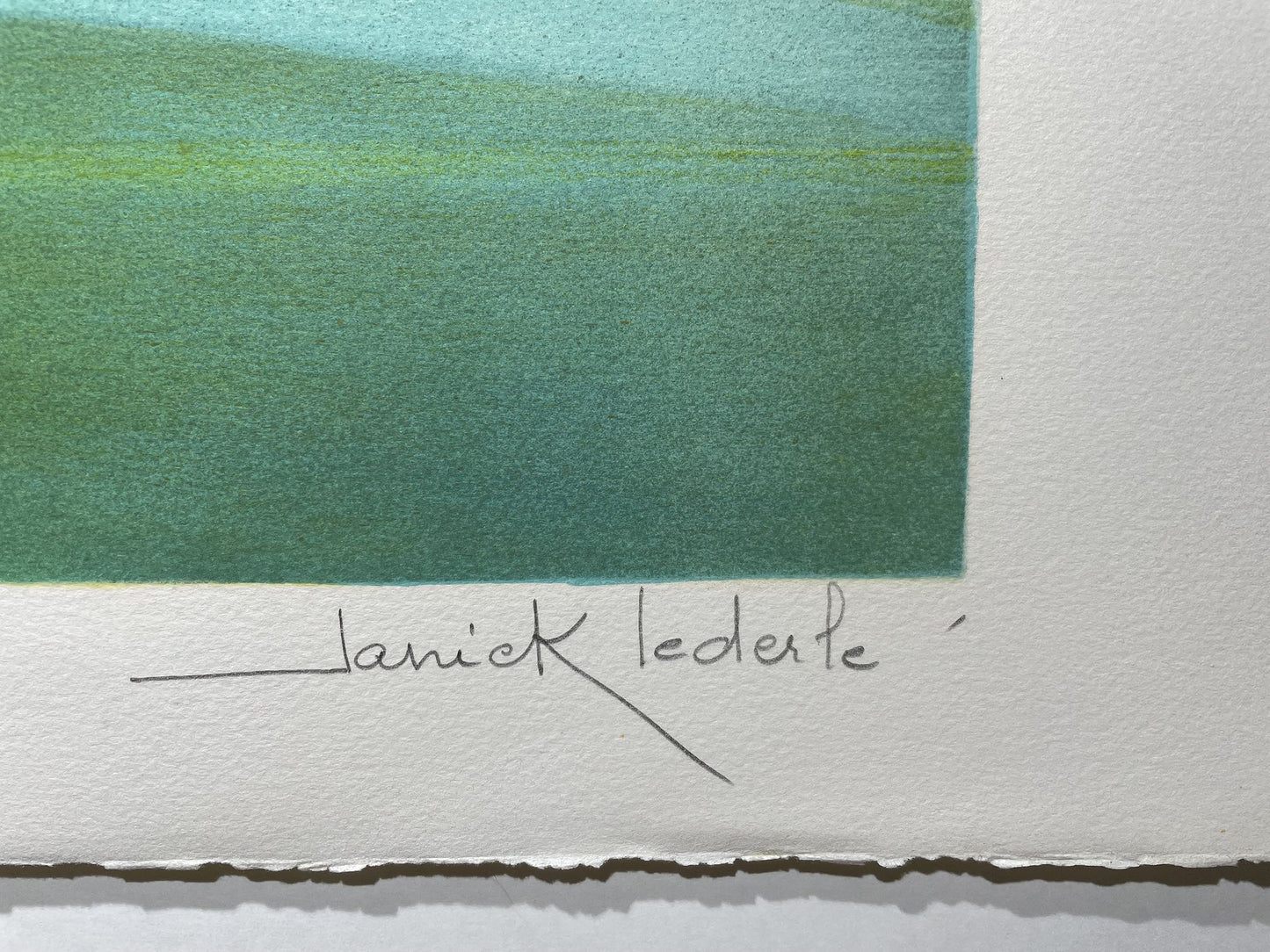 LEDERLÉ Janick - Marché sur l'eau, lithographie