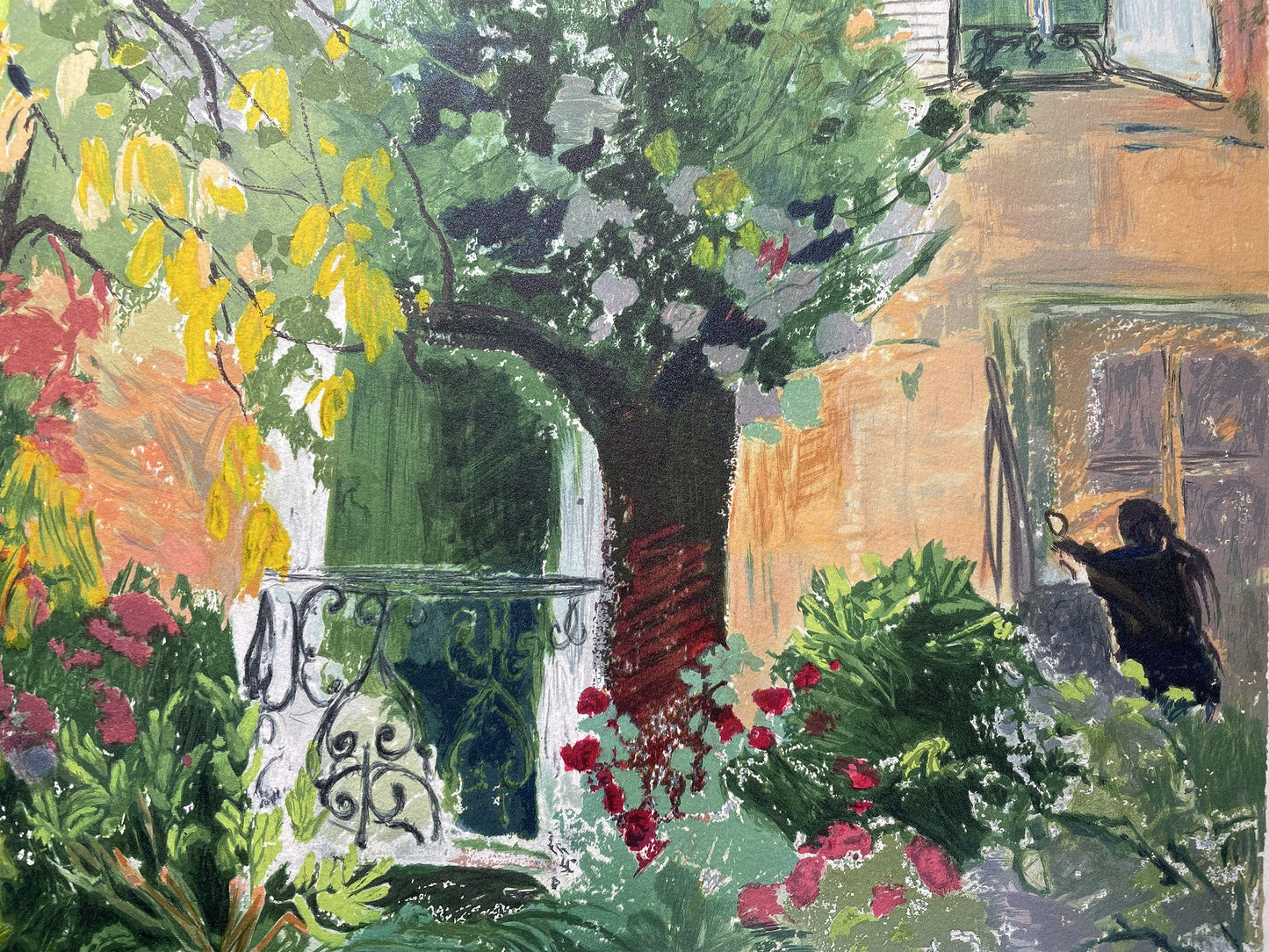 CHEFFER DELOUIS Yvonne - Le jardin d' Yvonne, lithographie