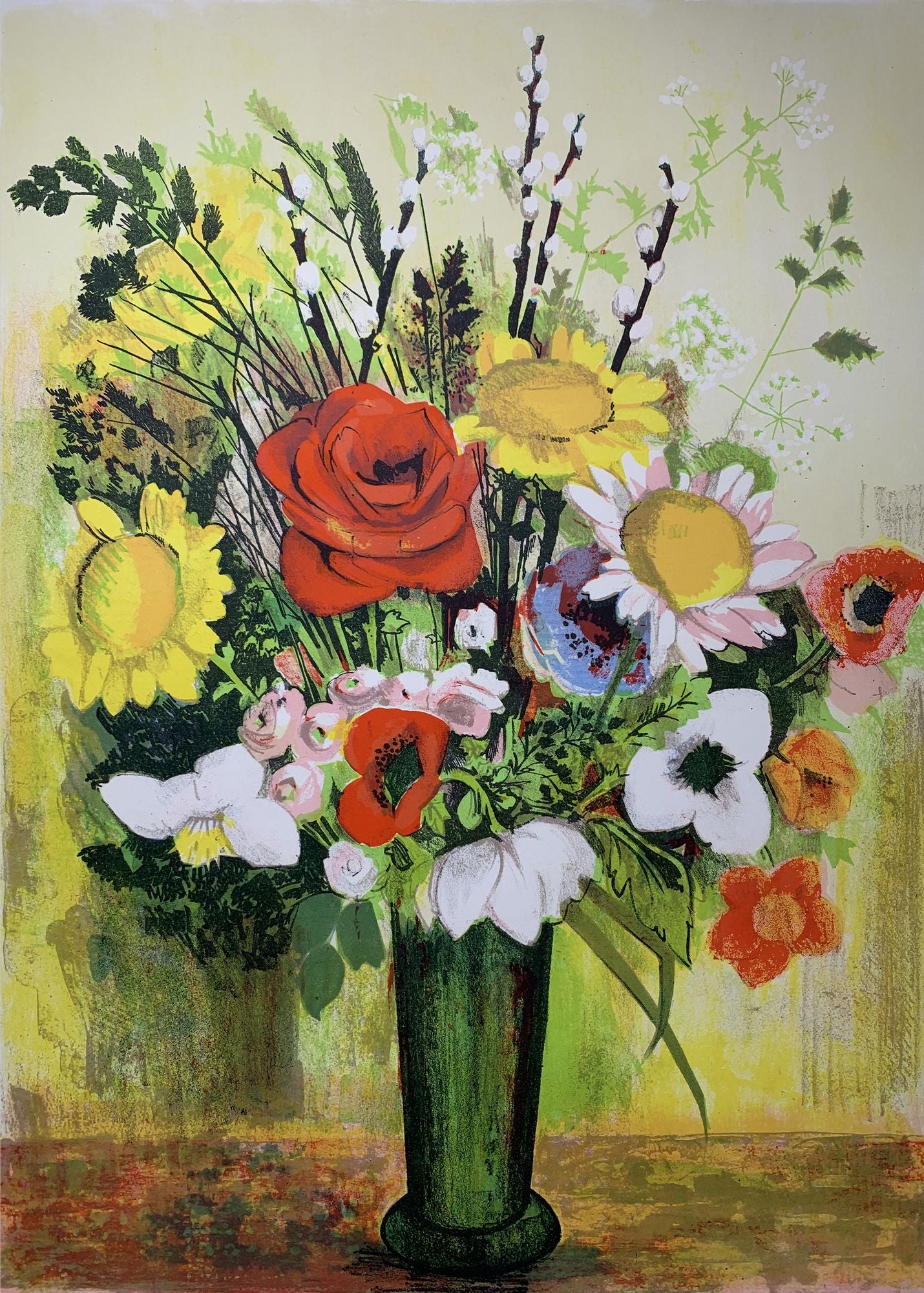 PELET Jean - Bouquet d'été, lithographie