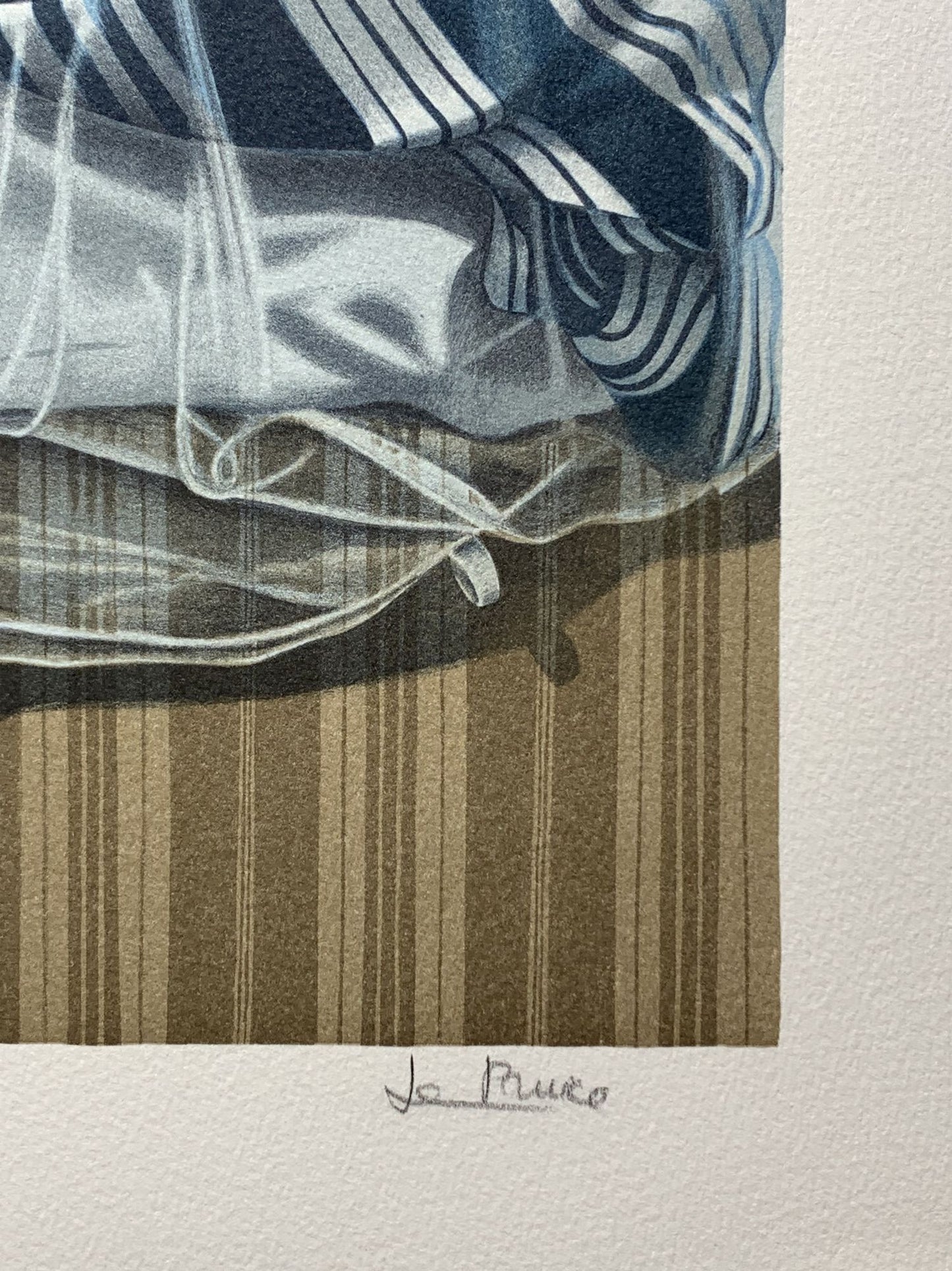 Nadine LE PRINCE - Femme sous un baldaquin, lithographie