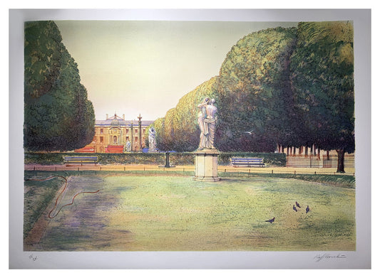 Rolf RAFFLEWSKI - Jardin de Paris, lithographie