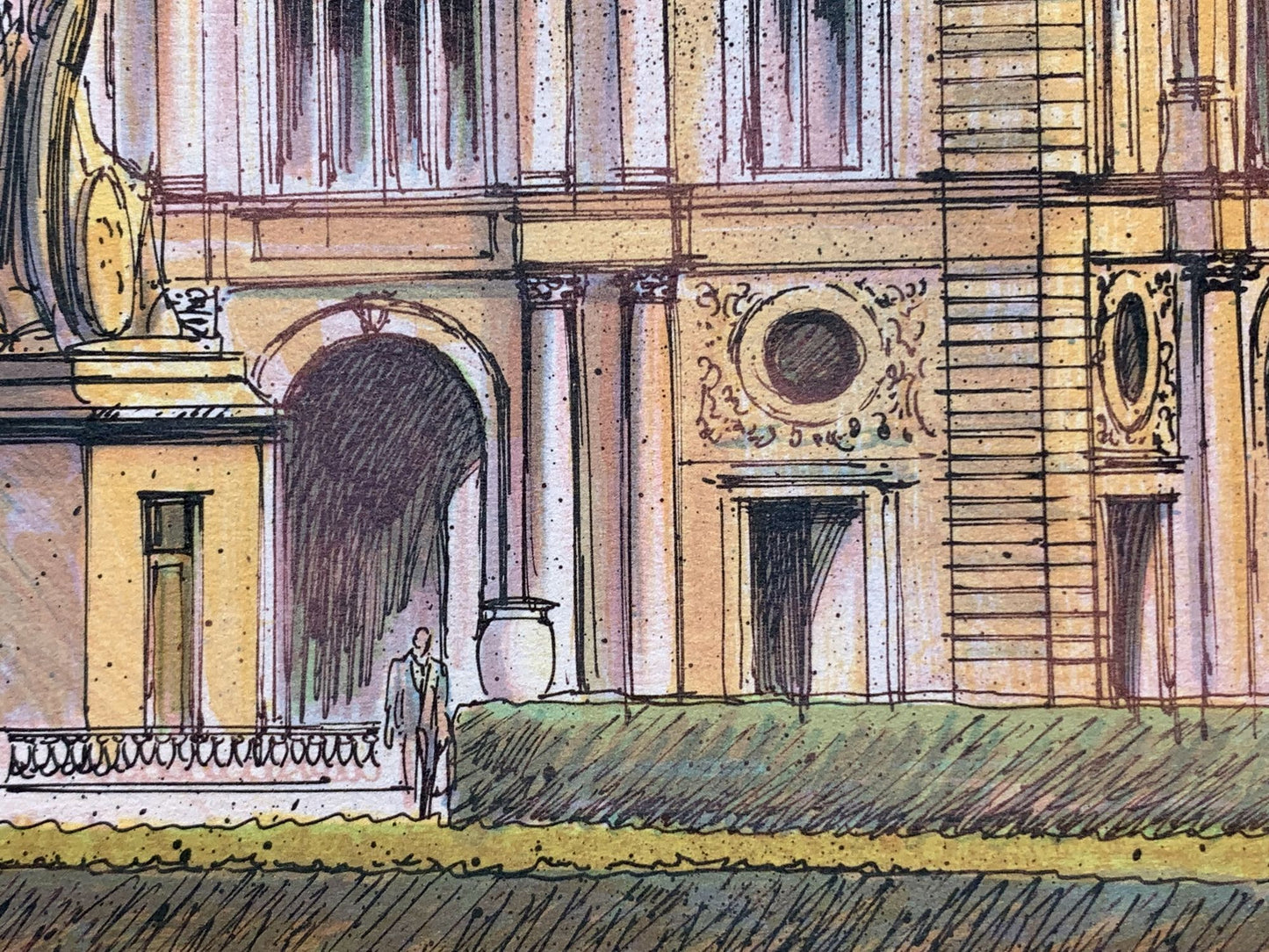 Rolf RAFFLEWSKI - Palais du Louvre, lithographie