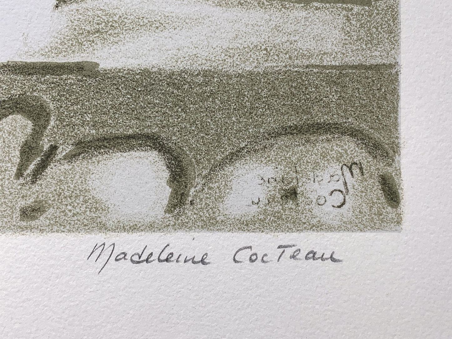 Madeleine COCTEAU - Chat à la sieste, lithographie