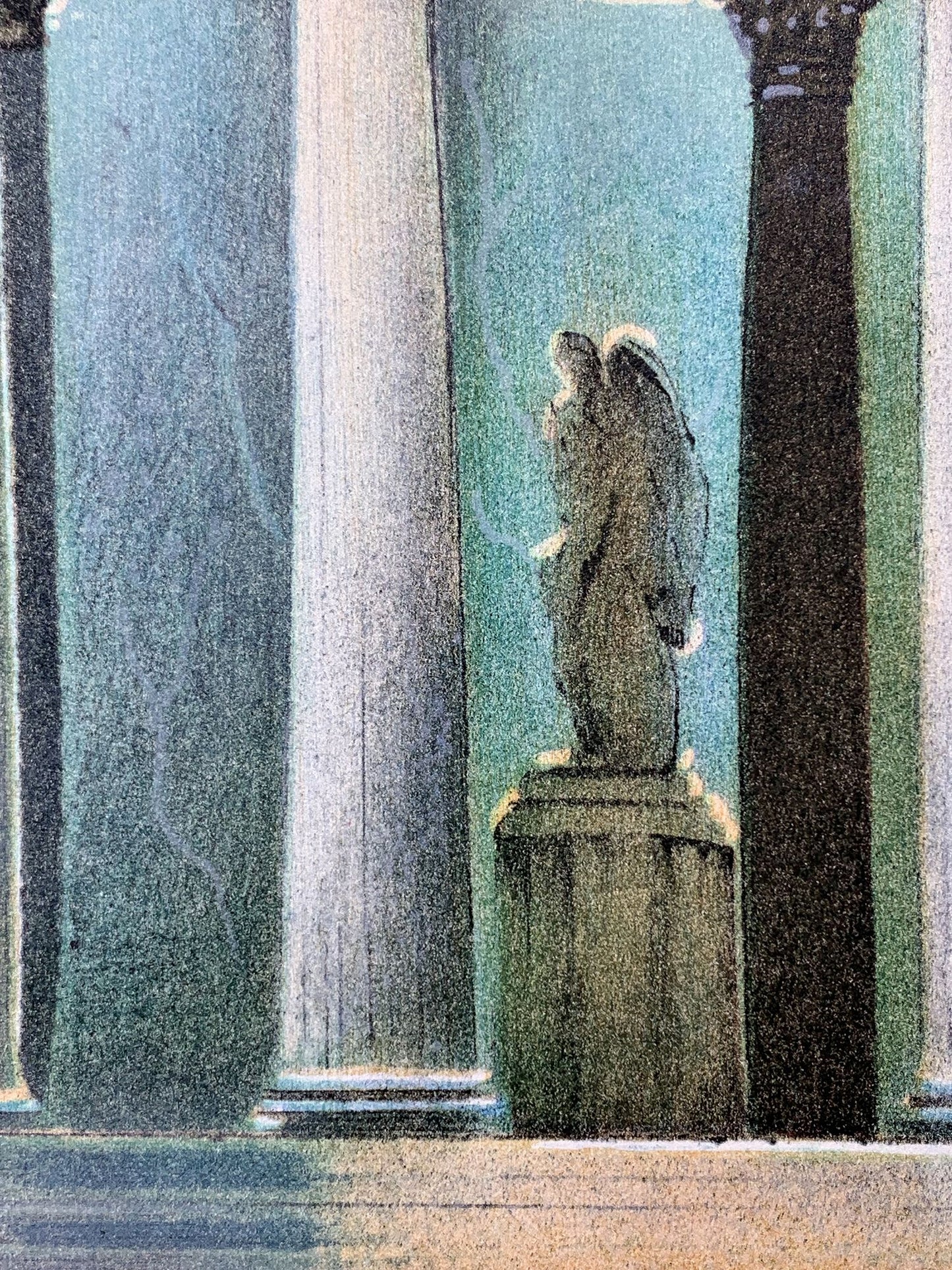 Antonio RIVERA - Pavillon dôme, lithographie