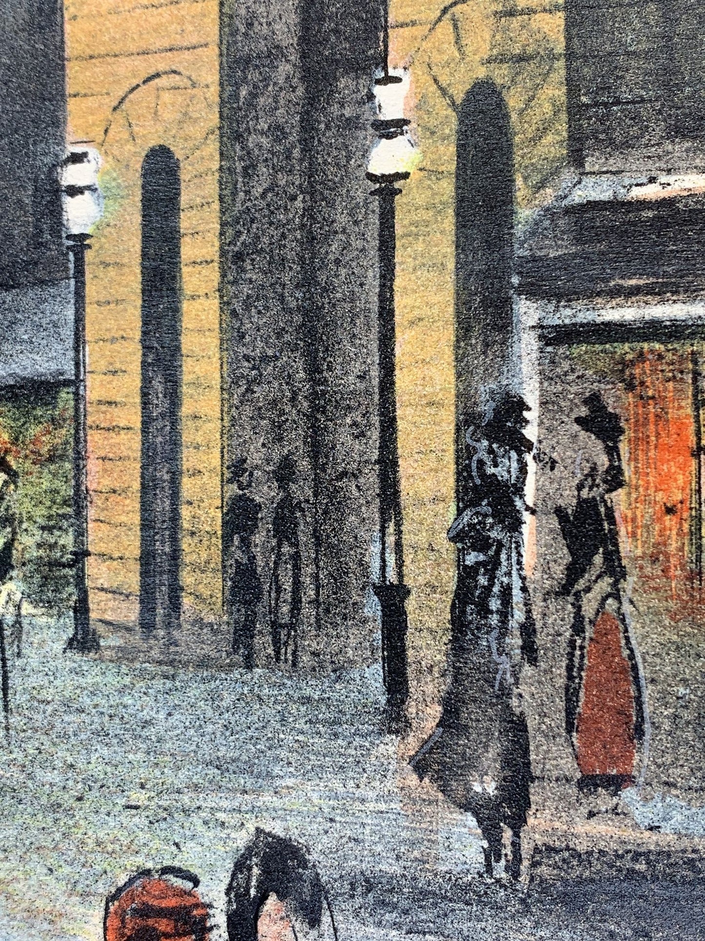 Antonio RIVERA - Rue enneigée, lithographie