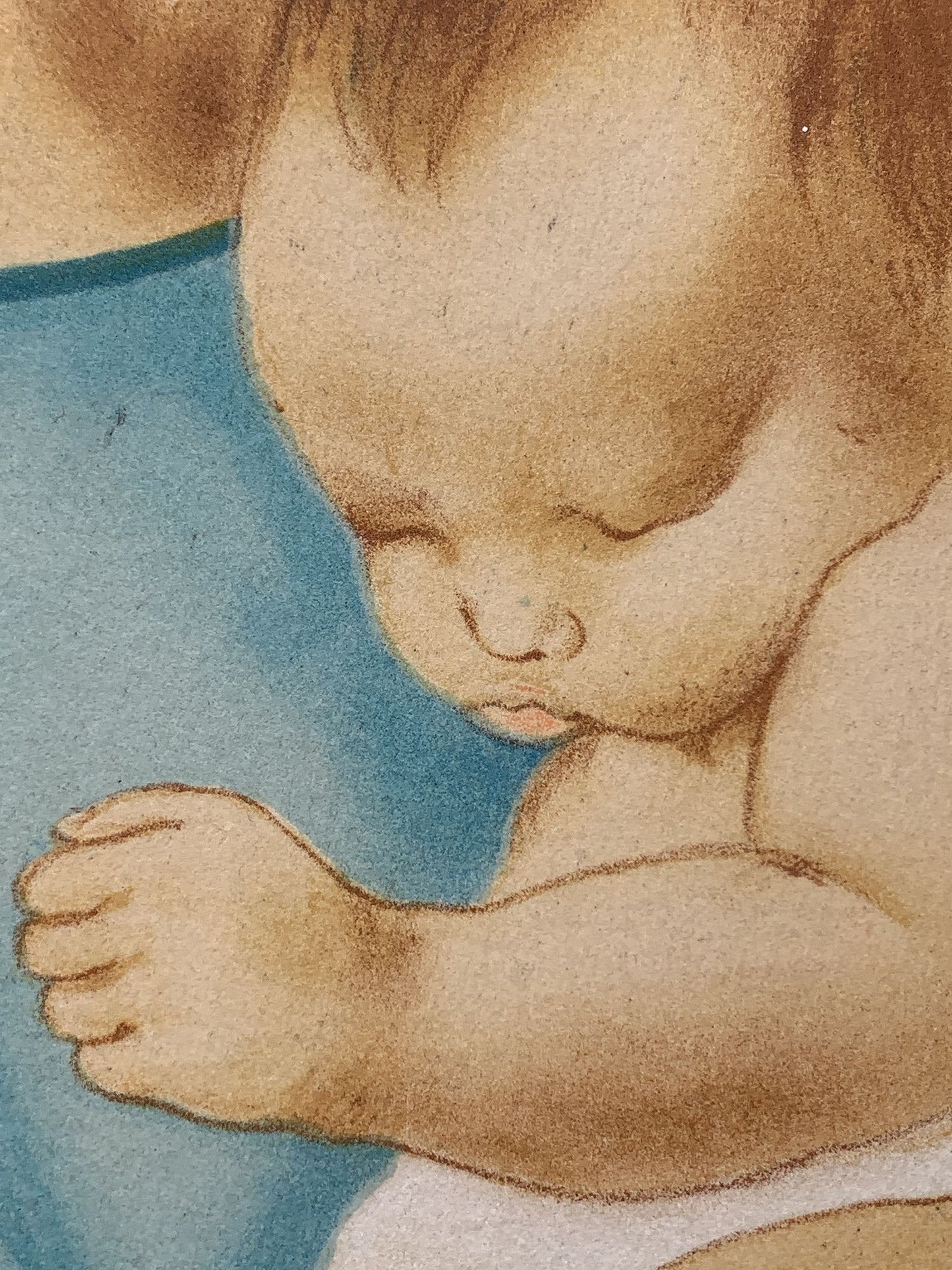 Nicole ANDRÉ - Mère et enfant, lithographie