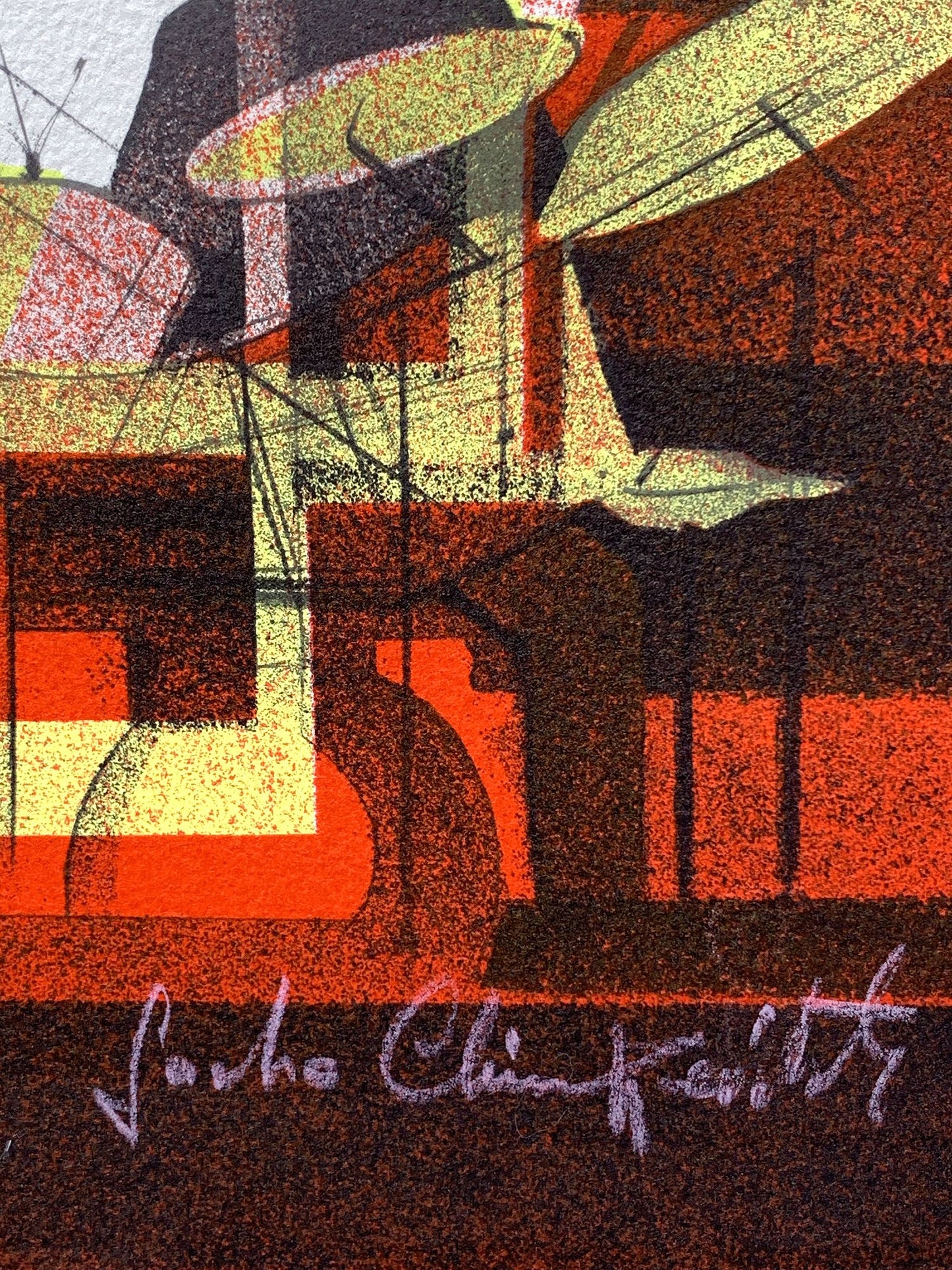 Sacha CHIMKEVITCH - Red Jazz Club, lithographie