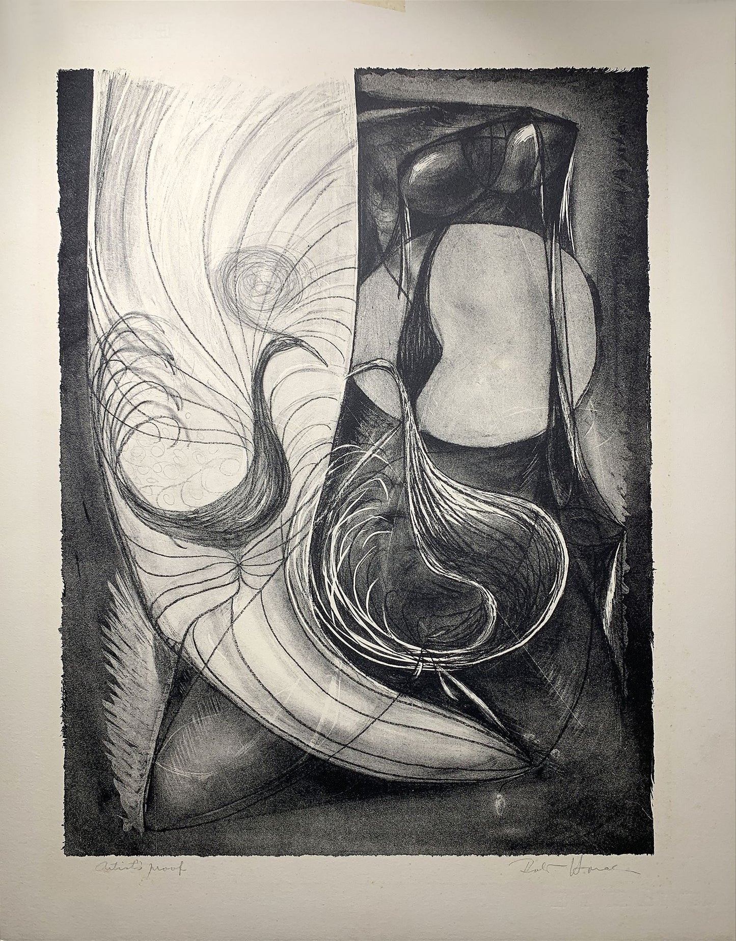 Horak BOHUSLAV - Composition abstraite, lithographie