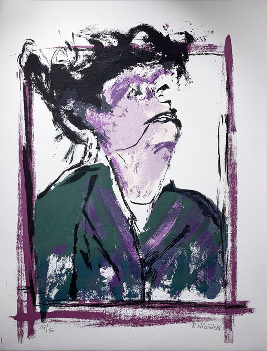 Robert Louis NICOIDSKI - Hommage à Schiele, lithographie