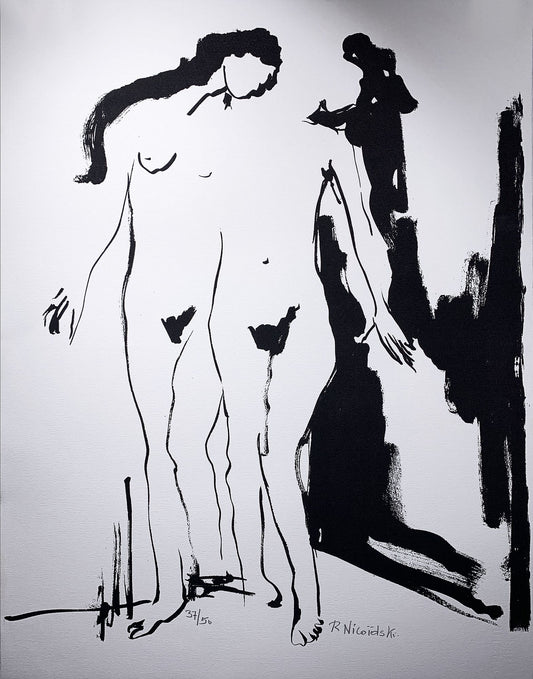 Robert Louis NICOIDSKI - Hommage à Matisse, lithographie